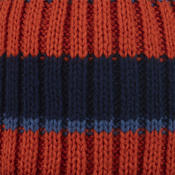 Iced Coffee Bleu marine & Orange - Polaire