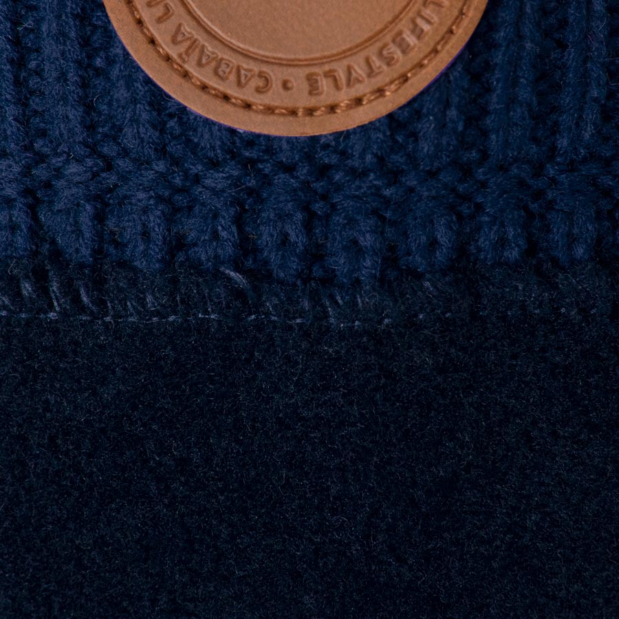 Iced Coffee Bleu marine & Orange - Polaire