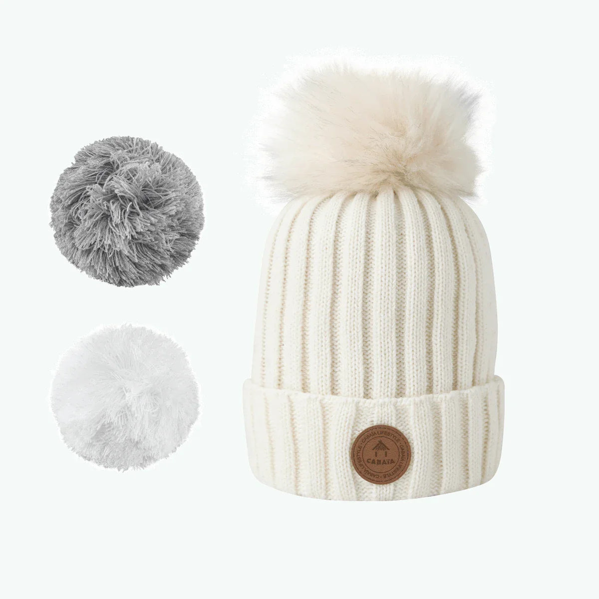 Bonnet Kir Royal Blanc - Polaire - Cabaia - - Cabaia